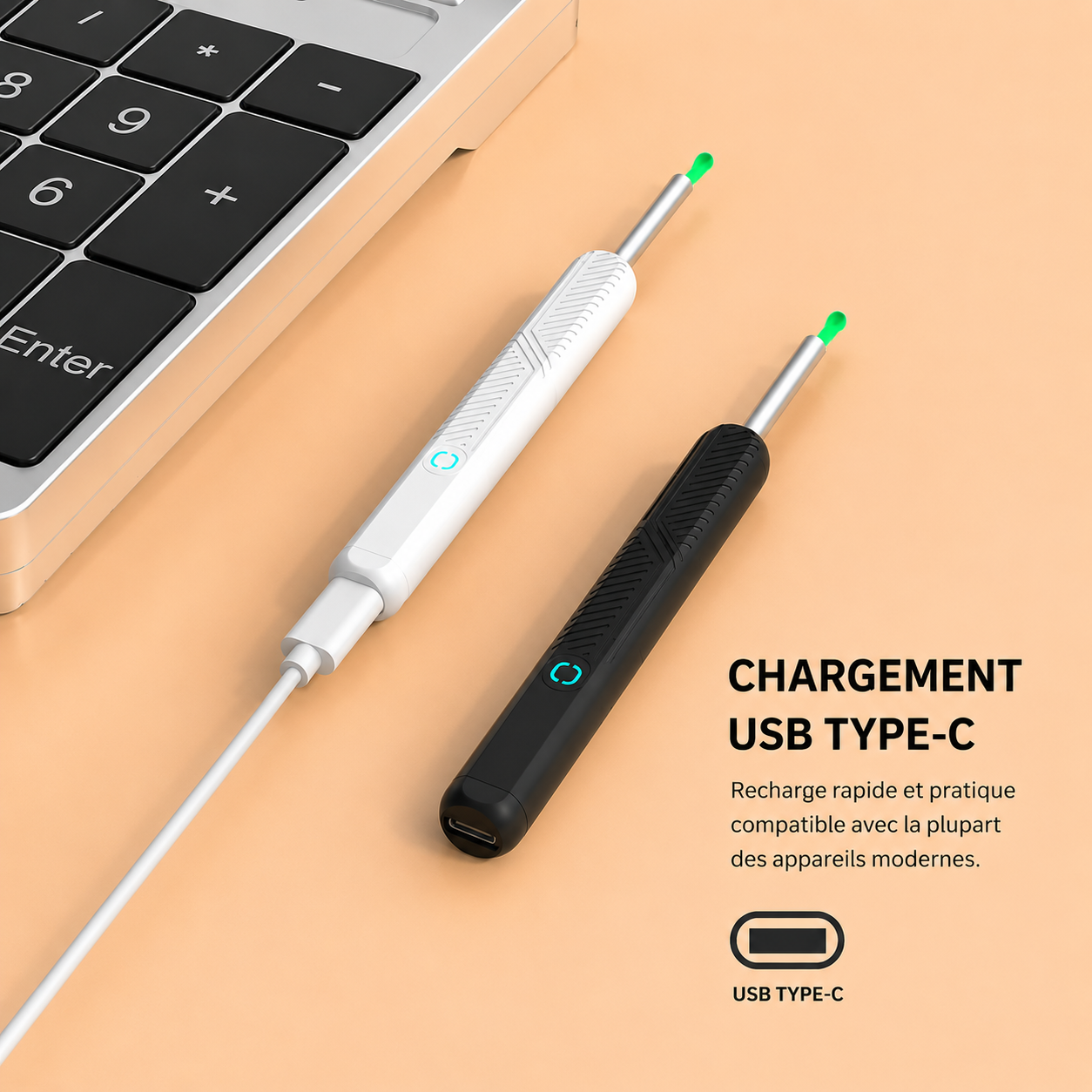 Kit complet nettoyeur d'Oreilles Visuel HD Sans Fil