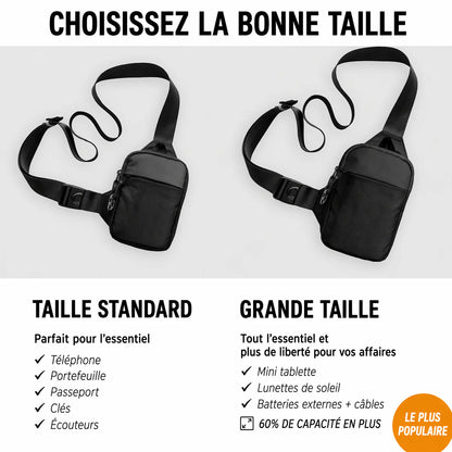Sac bandoulière multi-fonctions 4 en 1