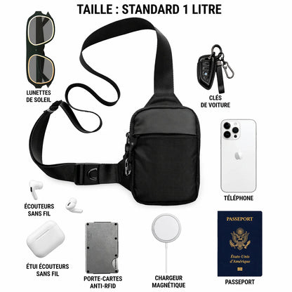 Sac bandoulière multi-fonctions 4 en 1