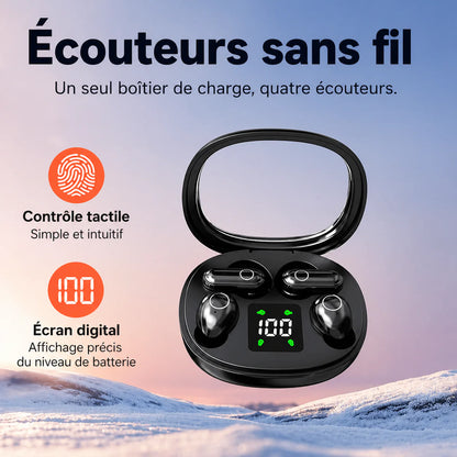 4 écouteurs sans fil tout en un