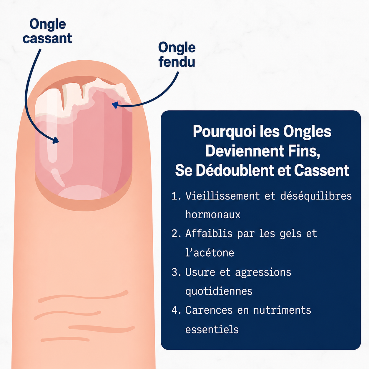 Sérum réparateur & fortifiant pour ongles