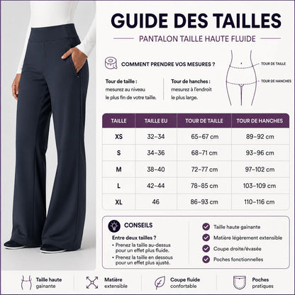 Pantalon de travail taille haute