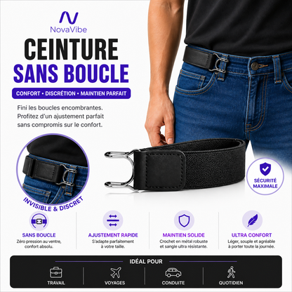 Ceinture sans boucle, ajustable
