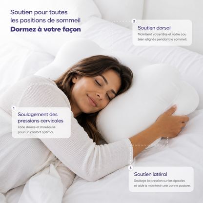 Coussin ergonomique pour un sommeil profond