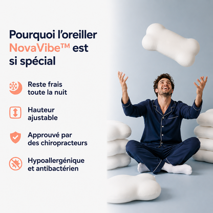 Coussin ergonomique pour un sommeil profond