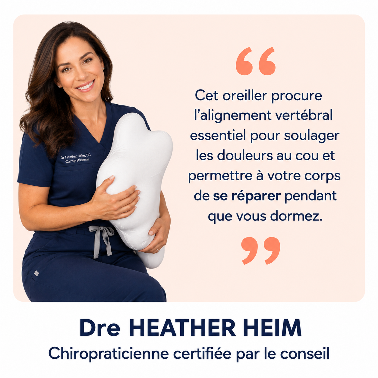 Coussin ergonomique pour un sommeil profond