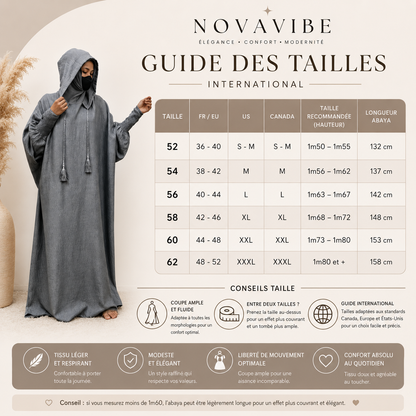 Robe de prière avec capuche intégrée