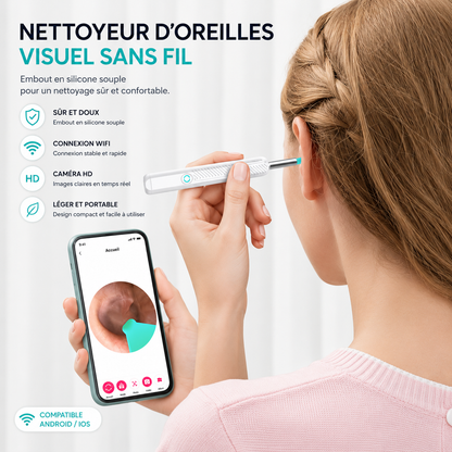 Kit complet nettoyeur d'Oreilles Visuel HD Sans Fil