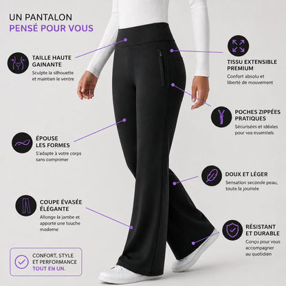 Pantalon de travail taille haute