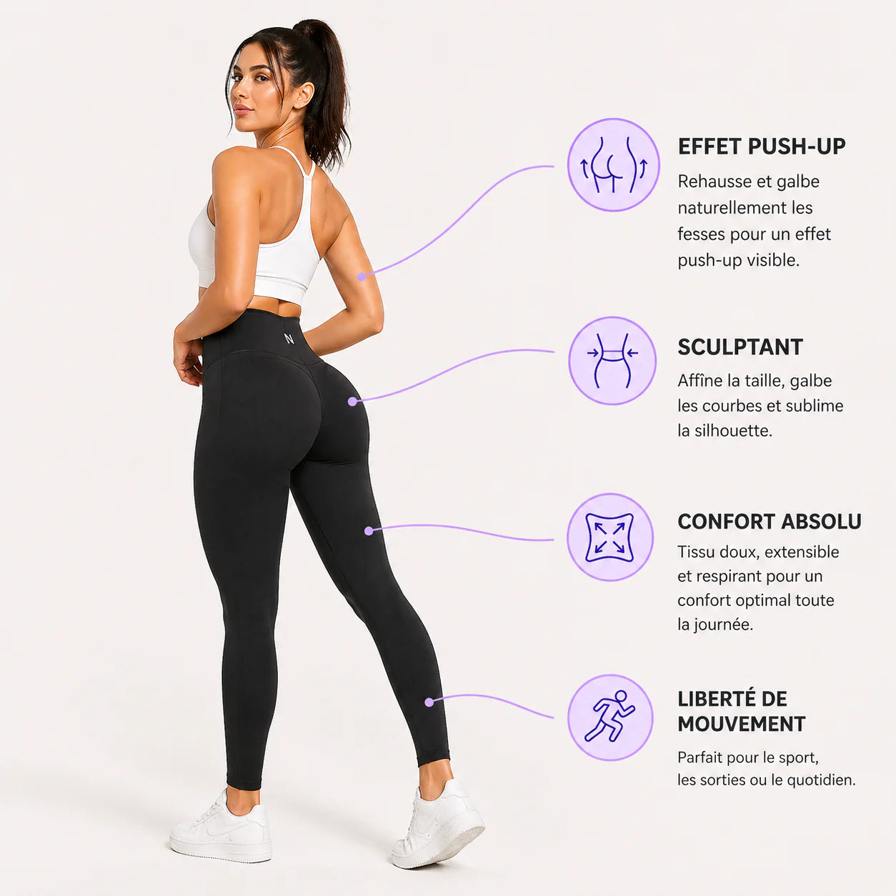 Legging sculptant 4D push-up