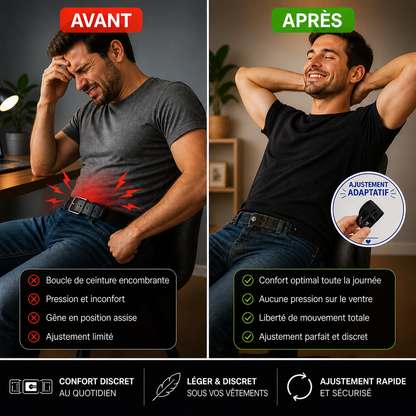Ceinture sans boucle, ajustable