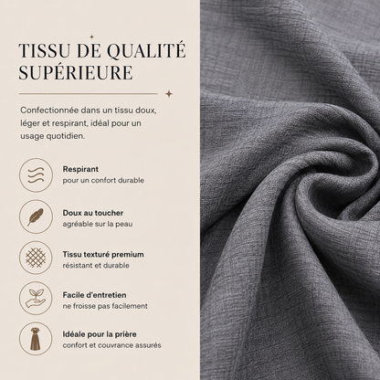 Robe de prière avec capuche intégrée
